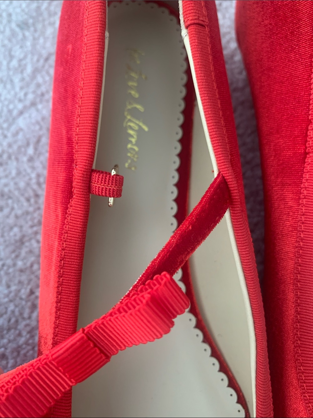 Never worn For Love & Lemons Lucia Velvet Mary Jane - Picture 4 of 9